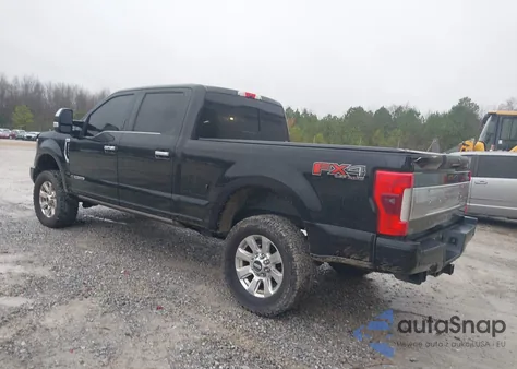 2017 Ford F-250 Platinum from USA, damaged, VIN 1FT7W2BT7HEB63629